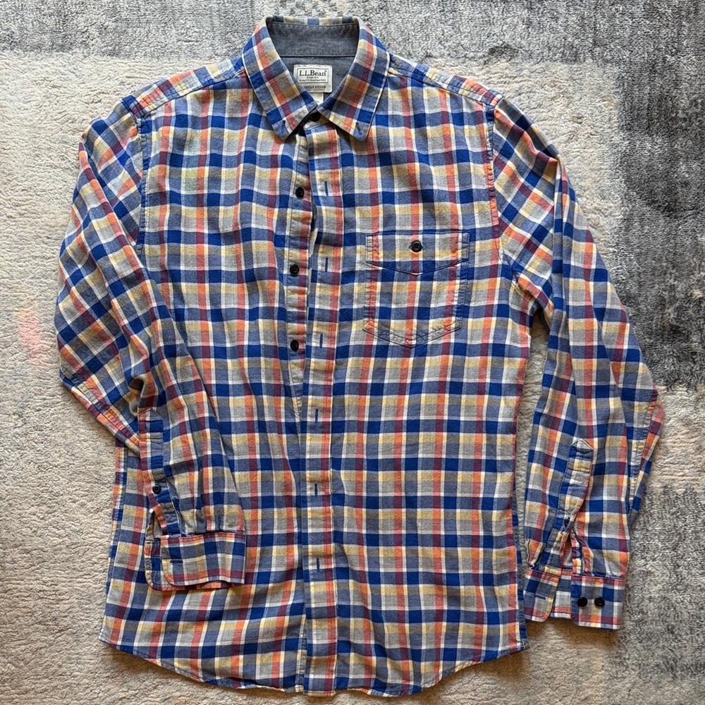 L.L.Bean Men's Plaid Button-Down Shirt